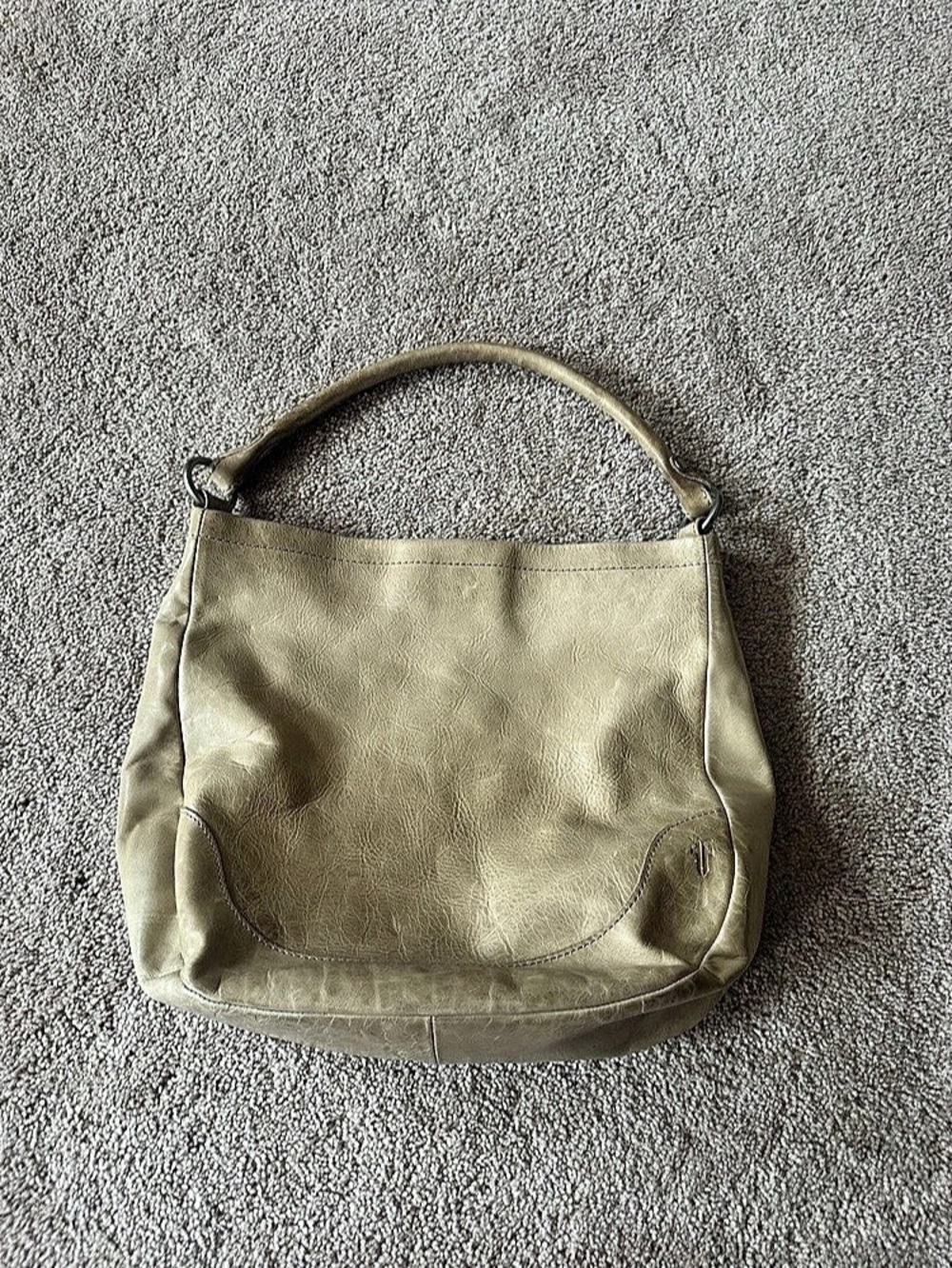 Frye Leather Shoulder Bag in Gold